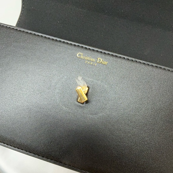 Designer INSPIRED Black Leather Shoulder Bag - Picture 5 of 8